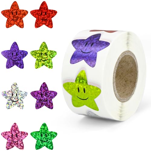 luckaide 500 Stück Smiley Aufkleber, Smiley Sticker Folienaufkleber mit Sterne, 25mm Smiley Aufkleberrolle Glitzer Smiley Anreizaufkleber Selbstklebend Etiketten für Schüler Lehrer luckaide 500 Stück Smiley Aufkleber, Smiley Sticker Folienaufkleber mit Sterne, 25mm Smiley Aufkleberrolle Glitzer Smiley Anreizaufkleber Selbstklebend Etiketten für Schüler Lehrer von luckaide