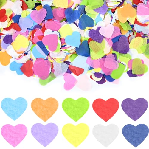 luckaide 100G/10000 Stück Konfetti Bunt Herz Groß, Konfetti Geburtstag Hochzeit Confetti Streudeko Herzen Deko Bunte Valentinstag, Weihnachten, Jahrestag Tischdekoration luckaide 100G/10000 Stück Konfetti Bunt Herz Groß, Konfetti Geburtstag Hochzeit Confetti Streudeko Herzen Deko Bunte Valentinstag, Weihnachten, Jahrestag Tischdekoration von luckaide