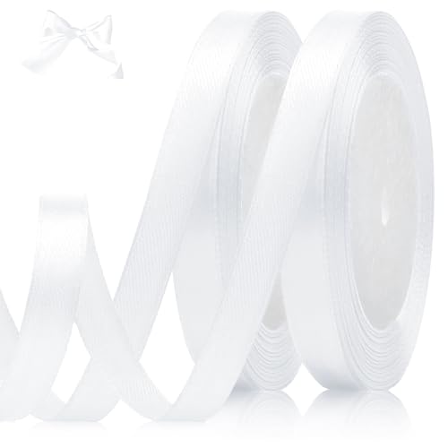 luckaide Weiss Satinband 10mm x 44 Meters Schleifenband Weiß Geschenkband Dekoband Stoffband für Geschenk, Basteln, Nähprojekte, Haarschleifen, Brautstrauß, Hochzeits Dekoration luckaide Weiss Satinband 10mm x 44 Meters Schleifenband Weiß Geschenkband Dekoband Stoffband für Geschenk, Basteln, Nähprojekte, Haarschleifen, Brautstrauß, Hochzeits Dekoration von luckaide