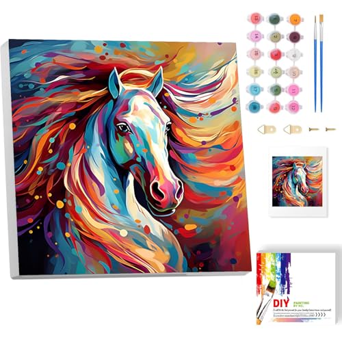 Malen Nach Zahlen Erwachsene Mit Rahmen-Pferdekopf Malen Nach Zahlen Erwachsene Leinwand,Tiere Paint by Numbers Adult Mit Geschenkbox DIY Handgemalt Ülgemalde für Geschenk Home Wand Décor 20x20cm Malen Nach Zahlen Erwachsene Mit Rahmen-Pferdekopf Malen Nach Zahlen Erwachsene Leinwand,Tiere Paint by Numbers Adult Mit Geschenkbox DIY Handgemalt Ülgemalde für Geschenk Home Wand Décor 20x20cm von luckyarina