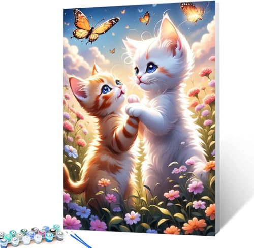 Malen Nach Zahlen Kinder Mit Rahmen-Katze Malen Nach Zahlen Kinder Leinwand Ölgemälde,Tiere Paint by Numbers Katze im Winter Mit Geschenkbox DIY ab 5 6 7 8 9 Jahre Mädchen Bastelset Geschenk 20x30cm Malen Nach Zahlen Kinder Mit Rahmen-Katze Malen Nach Zahlen Kinder Leinwand Ölgemälde,Tiere Paint by Numbers Katze im Winter Mit Geschenkbox DIY ab 5 6 7 8 9 Jahre Mädchen Bastelset Geschenk 20x30cm von luckyarina