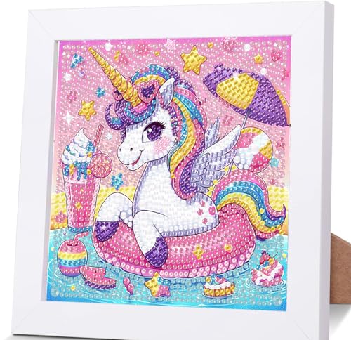 luckyarina Diamond Painting Kinder Mit Rahmen Einhorn,Einhörner Diamond Painting Kinder Leinwand,Cartoon Diamant Painting Kinder Geschenk Mädchen Bastelset Kinder ab 10 Jahre mit Geschenkbox 15x15cm luckyarina Diamond Painting Kinder Mit Rahmen Einhorn,Einhörner Diamond Painting Kinder Leinwand,Cartoon Diamant Painting Kinder Geschenk Mädchen Bastelset Kinder ab 10 Jahre mit Geschenkbox 15x15cm von luckyarina