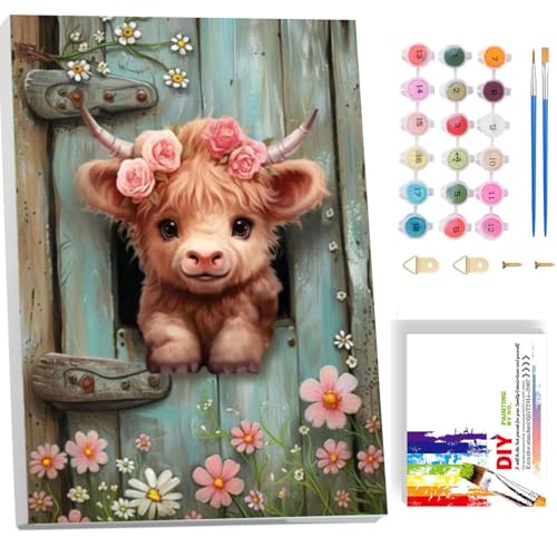 luckyarina Hochlandrinder Malen nach Zahlen Kinder mit Rahmen- Tiere Malen nach Zahlen, Paint by Numbers kids ab 6-10 für Geschenke und Home Wand Dekor 20x30 CM luckyarina Hochlandrinder Malen nach Zahlen Kinder mit Rahmen- Tiere Malen nach Zahlen, Paint by Numbers kids ab 6-10 für Geschenke und Home Wand Dekor 20x30 CM von luckyarina