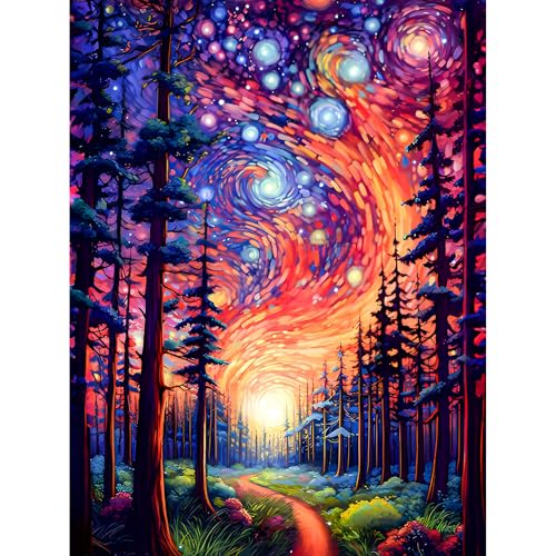 luckyarina Malen Nach Zahlen Erwachsene Abstrakt-Paint by Numbers Adult Wald,DIY Handgemalt Ölgemälde Kit für Hause Dekoration verwendet werden30X40CM luckyarina Malen Nach Zahlen Erwachsene Abstrakt-Paint by Numbers Adult Wald,DIY Handgemalt Ölgemälde Kit für Hause Dekoration verwendet werden30X40CM von luckyarina