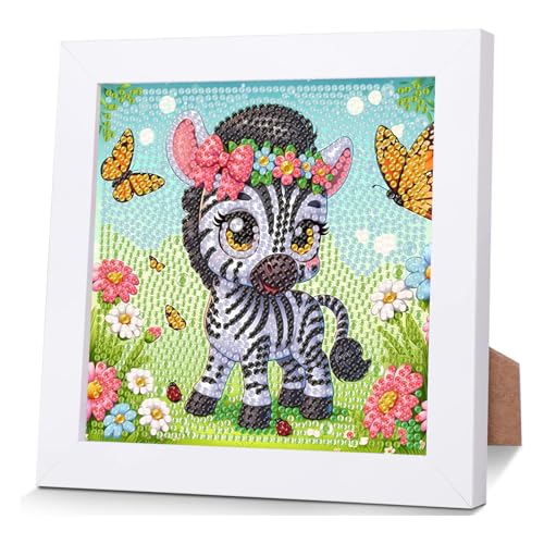 luckyarina Pferd Diamond Painting Kinder mit Rahmen- Tiere Diamant Painting Bilder kinder, Pferde Diamant Malerei Tiere für Haus Dekoration 18X18CM luckyarina Pferd Diamond Painting Kinder mit Rahmen- Tiere Diamant Painting Bilder kinder, Pferde Diamant Malerei Tiere für Haus Dekoration 18X18CM von luckyarina