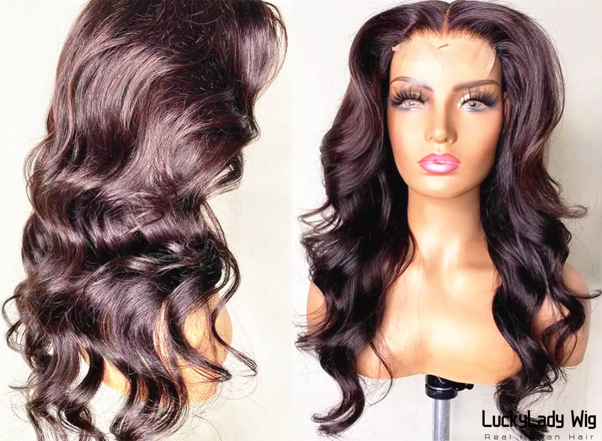 Körperwelle Haar Perücken Frontal 13x4 Spitze Perücke Echthaar 13x6 Vordere Frauenperücke 360 Leimlose Für Frauen Gebleichte Knoten Babyhaar von luckyladyhair