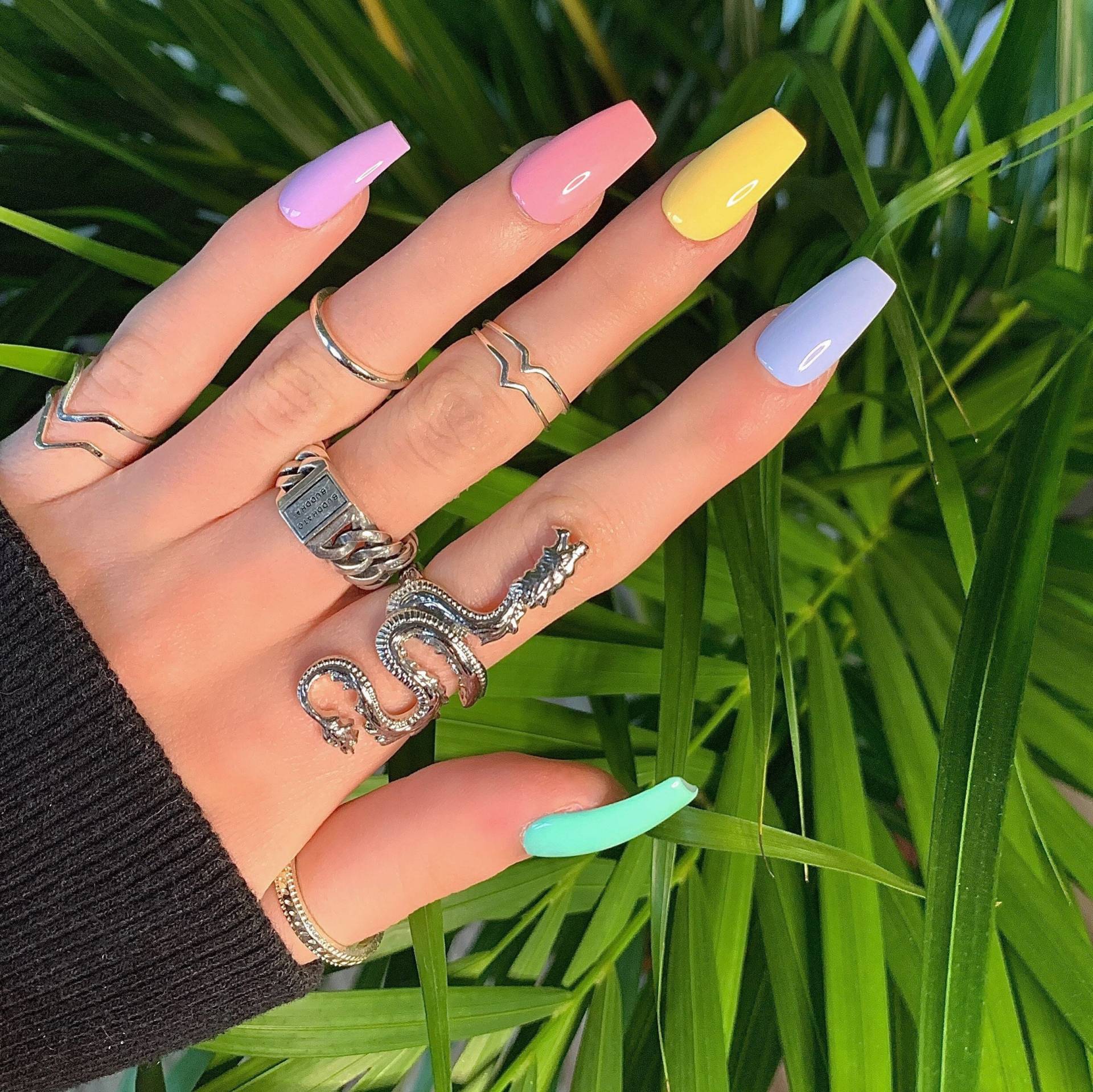 Candybabe - Press On Nails Nägel Kunstnägel Aufklebnägel Fake Gel in Verschiedenen Pastellfarben Bunt Glänzend Oder Matt Candybabe - Press On Nails Nägel Kunstnägel Aufklebnägel Fake Gel in Verschiedenen Pastellfarben Bunt Glänzend Oder Matt von lunevillage
