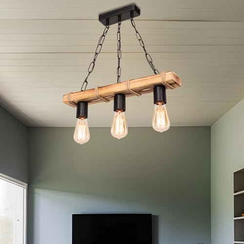 lux.pro Pendelleuchte Hemel 3-flammig 3 x E27 Hängelampe Holz Juteseil Vintage Hängeleuchte Wohnzimmerlampe hängend lux.pro Pendelleuchte Hemel 3-flammig 3 x E27 Hängelampe Holz Juteseil Vintage Hängeleuchte Wohnzimmerlampe hängend von lux.pro