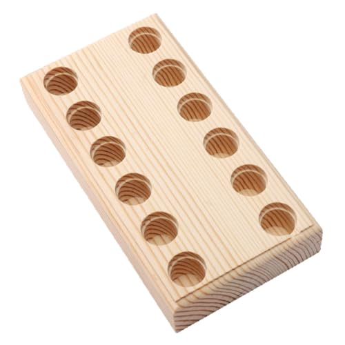 1 x rechteckiger Zangenaufbewahrungsblock aus Holz mit 12 Löchern, Zangen-Organizer, Bodenhalter, Aufbewahrungsregal 1 x rechteckiger Zangenaufbewahrungsblock aus Holz mit 12 Löchern, Zangen-Organizer, Bodenhalter, Aufbewahrungsregal von luzen