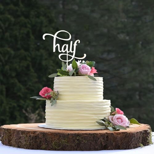 Eleganter Tortenaufsatz zum halben Geburtstag, aus Holz, für halbes Jahr, 1/2, 6 Monate, Geburtstagsdekoration, Zubehör – Halbjahresjubiläum/Babyparty/Baby-Party-Dekorationen Eleganter Tortenaufsatz zum halben Geburtstag, aus Holz, für halbes Jahr, 1/2, 6 Monate, Geburtstagsdekoration, Zubehör – Halbjahresjubiläum/Babyparty/Baby-Party-Dekorationen von lvbeybc