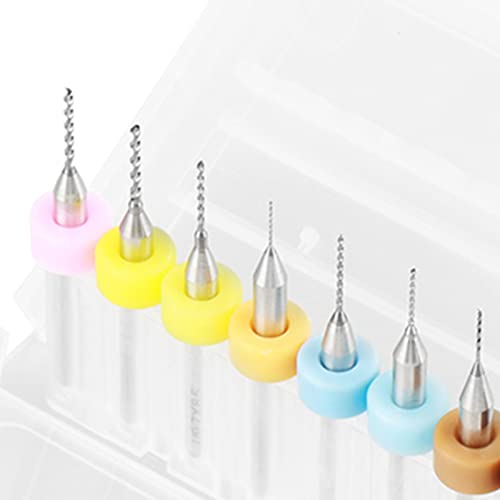 0 1 1 0mm Wolframkarbid -Mikrobohrmaschine Griff Wolfram Carbid Micro Bohrer Set -Leiterplatten -Set -Werkzeug für raues Stein gedruckte Leiterplatte Schmuck 10stücke 10 Stücke von lvifloae