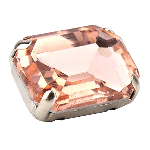 10 Stück rechteckige Strasssteine zum Aufnähen, Kristallkralle zum Selbermachen, Glassteine für Schmuck, Handwerk, Kleidung, Schuhe, Kostüm, Kleidung (Champagner) von lvifloae