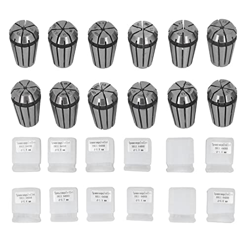 12-teiliges hochpräzises ER11-Spannzangenfutter. Vollständig gehärteter Stahl, rutschfestes Gewindedesign. CNC-Graviermaschine, Fräsmaschine, Drehmaschine, universelles, 12-teiliges hochpräzises ER11-Spannzangenfutter. Vollständig gehärteter Stahl, rutschfestes Gewindedesign. CNC-Graviermaschine, Fräsmaschine, Drehmaschine, universelles, von lvifloae
