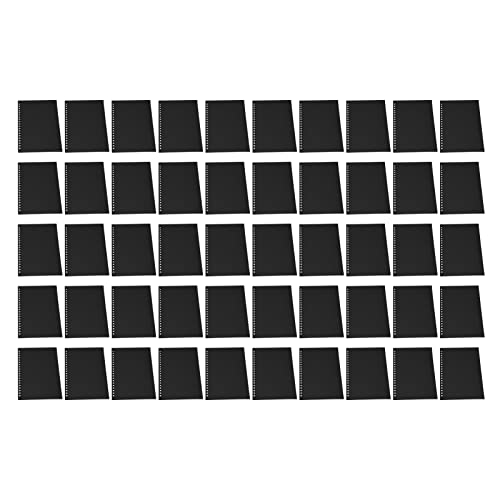 50pcs mattes transucent A5 20 Löcher Blechschutz PP Kunststoff Präsentation Cover für Notebook -Bericht (Black) von lvifloae