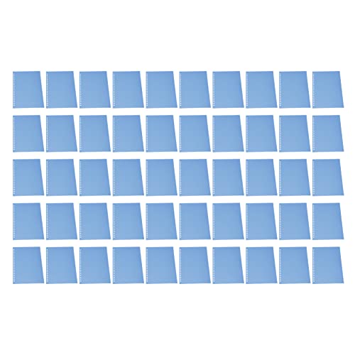 50pcs mattes transucent A5 20 Löcher Blechschutz PP Kunststoff Präsentation Cover für Notebook -Bericht (Blue) von lvifloae