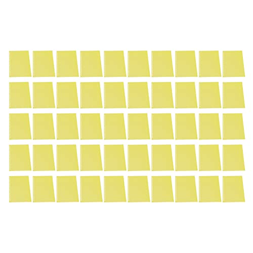 50pcs mattes transucent A5 20 Löcher Blechschutz PP Kunststoff Präsentation Cover für Notebook -Bericht (Yellow) von lvifloae