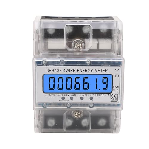 Energy Mess 3 Phase Backligit LCD-Anzeige Elektrizitätsmessgerät für den industriellen Gebrauch 10-100A 230 400 VAC von lvifloae