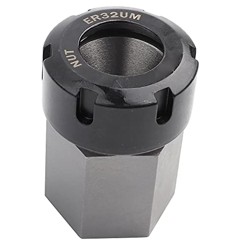 Hex Collet Chuck Silber Kohlenstoffstahl Hochfestige CNC -Drehwerkzeughalter ER32UM für den Bearbeitungsvorgang (ER32) von lvifloae