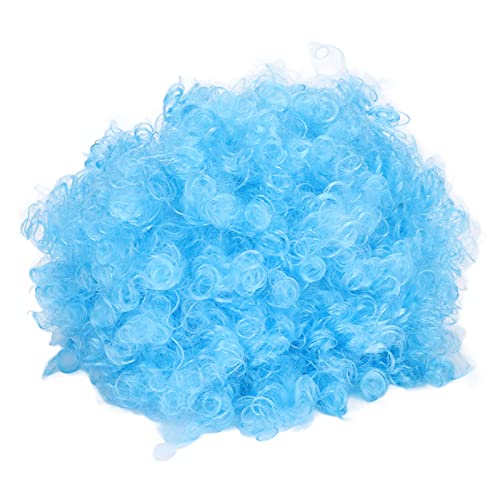 Lvifloae Erwachsene innovative Farbparty Perücke Halloween Interessanter Kopfbedeckung für Circus Troup Football (Blue) von lvifloae