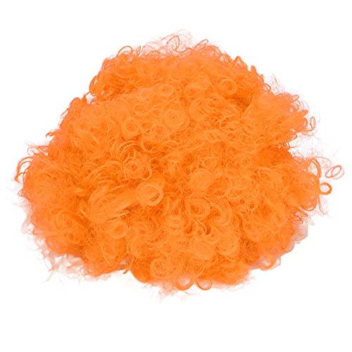 Lvifloae Erwachsene innovative Farbparty Perücke Halloween Interessanter Kopfbedeckung für Circus Troup Football (Orange) von lvifloae