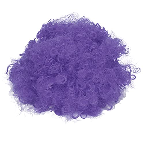 Lvifloae Erwachsene innovative Farbparty Perücke Halloween Interessanter Kopfbedeckung für Circus Troup Football (Purple) von lvifloae
