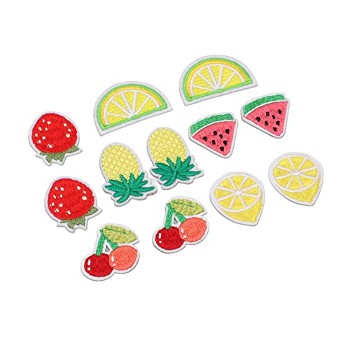 Nettes bestickter Eisen auf Flecken Obst Wassermelone Kirsch Zitronen Erdbeer nähen auf Baumwollgestickte Patch -Kleidung Reparatur 12pcs für Kleidung Kleid Hut Jeans Accessorie Nettes bestickter Eisen auf Flecken Obst Wassermelone Kirsch Zitronen Erdbeer nähen auf Baumwollgestickte Patch -Kleidung Reparatur 12pcs für Kleidung Kleid Hut Jeans Accessorie von lvifloae