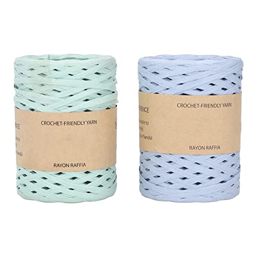 lvifloae 2pcs 164 Yard Raffia Band Papier Grasgarn DIY Flat Hand Craft Raffia Twine Paper Bastelband Packung Schnörkel Abbaubar recycelbar für Huthandtaschen -Blumenstrauß lvifloae 2pcs 164 Yard Raffia Band Papier Grasgarn DIY Flat Hand Craft Raffia Twine Paper Bastelband Packung Schnörkel Abbaubar recycelbar für Huthandtaschen -Blumenstrauß von lvifloae