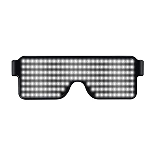 lvifloae LEDbeleuchtete Brille, ber USB wiederaufladbar, 8 Muster, Beleuchtete Brille Dekoration, Bar, Club, KTV, Party, Kostme, Muster, leuchtende Brillen (Blue) von lvifloae