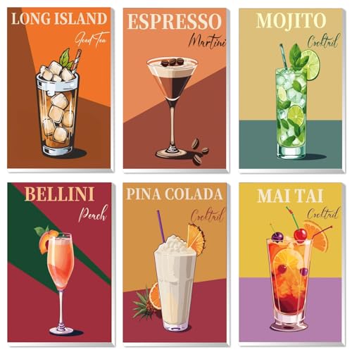 lxmydm Malen nach Zahlen Erwachsene Cocktailgläser, 6-teiliges Paint by Numbers Set, mit zwei Pinsel-Sets und komplettem Satz Polypropylen-Farben, perfekt für die Wanddekoration 20 x 30 lxmydm Malen nach Zahlen Erwachsene Cocktailgläser, 6-teiliges Paint by Numbers Set, mit zwei Pinsel-Sets und komplettem Satz Polypropylen-Farben, perfekt für die Wanddekoration 20 x 30 von lxmydm
