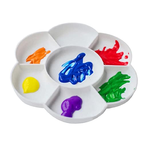 2 StüCk Mischpalette in Blumenform in Kunststoff,Mit 7 FarbnäPfen,für Aquarell- U Acrylfarben Durchmesser Ca. 17 cm Kinder Malpalette 2 StüCk Mischpalette in Blumenform in Kunststoff,Mit 7 FarbnäPfen,für Aquarell- U Acrylfarben Durchmesser Ca. 17 cm Kinder Malpalette von lylqmy
