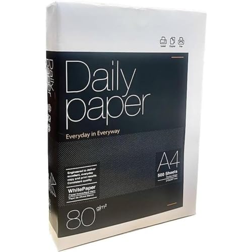 Weißes Papier von lyreco Modell Daily Paper A4, 80 g, 210 x 297 mm (500 Blatt), Weiß von lyreco