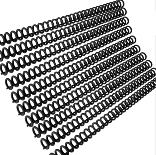10 Stück 30 Loch Bindekämme Loseblattordner, kann etwa 85 Blatt Papier halten, zylindrisches Ringdesign, für A4 A5 A6-Papierbindung 12 * 9.5mm (10PCS) von lyrlody