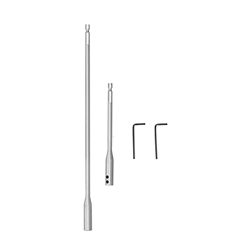 6 teiliges Flexible Bohrer Verlängerungsset mit Stahl, 1/4-Zoll-Verlängerung, für Spatenbohrer und Schraubbits, mit Winkelschrauber und Universaladapter von lyrlody