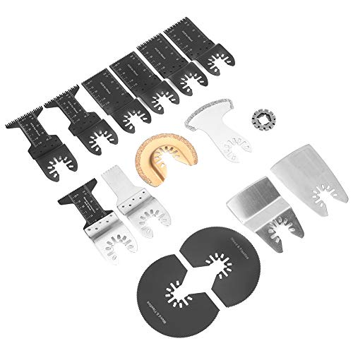 Multi-Tool-Klingen 15-teiliges Hartmetall-Oszillationssägeblatt Multitool-Oszillationswerkzeug-Zubehör für, Fein, usw. von lyrlody