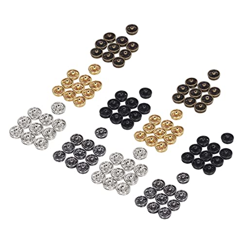 lyrlody 100pcs Puppenherstellung von Schnappknöpfen, 5 Farben Metall Runde Knöpfe mit Leichtem und Tragbarem Design für Puppenkleidung, Frauen, Männer und Teenager -Kleidungsstücke und Verschiedene von lyrlody