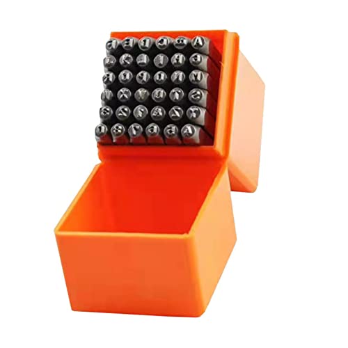 lyrlody 36pcs Letter Punch Set, Gehärtete Stahlmarken mit Plastikbox, Haltbares Tragbares Markierungswerkzeug für Schmuck Metallholzkunstzubehör lyrlody 36pcs Letter Punch Set, Gehärtete Stahlmarken mit Plastikbox, Haltbares Tragbares Markierungswerkzeug für Schmuck Metallholzkunstzubehör von lyrlody