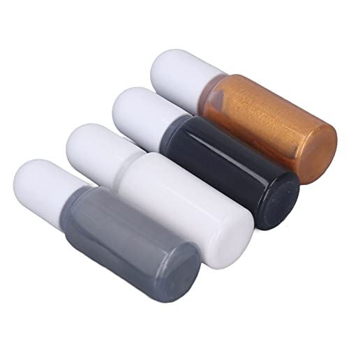 lyrlody Epoxidharz -Pigment, Konzentrierter Flüssiger Farbstoff für Schmuckausrüstung, DIY -Handwerk, Einkapselung von Objekten, Bestehend aus Sicherem Harz für Handwerker (Set 9: Weiß, Silbergrau, von lyrlody