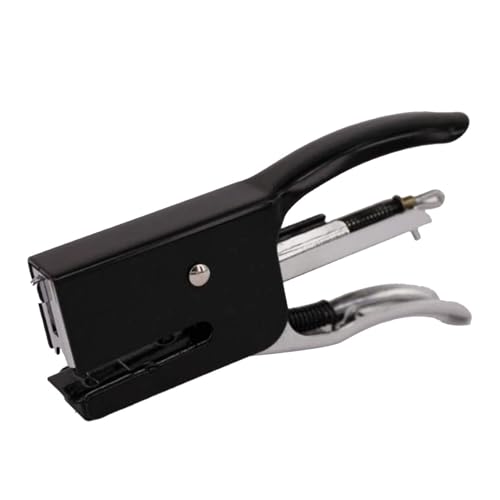 lyrlody Hefter, Metal Home Stapler Hohe Arbeitseffizienz Großer Kapazität Einfacher Betriebsbetrieb für Papier Tragbar von lyrlody