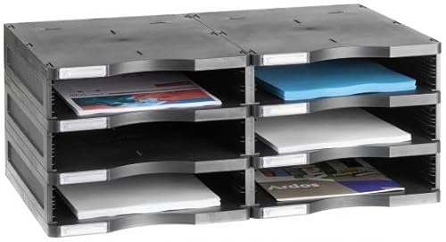 M-Office Atenea Nachhaltiges Standard-Modul, 100% recycelbar, sechs Fächer DIN A4, bestehend aus 2 Basen und 3 Höhen von m-office