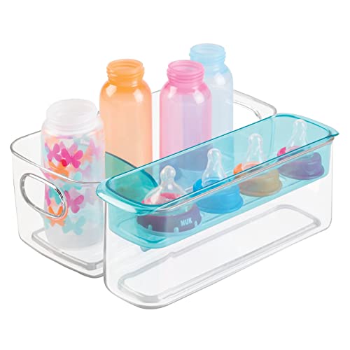 mDesign Sortierbox für Babyartikel – als Aufbewahrungsbox im Kinderzimmer oder in der Küche zur Babynahrung Aufbewahrung von mDesign