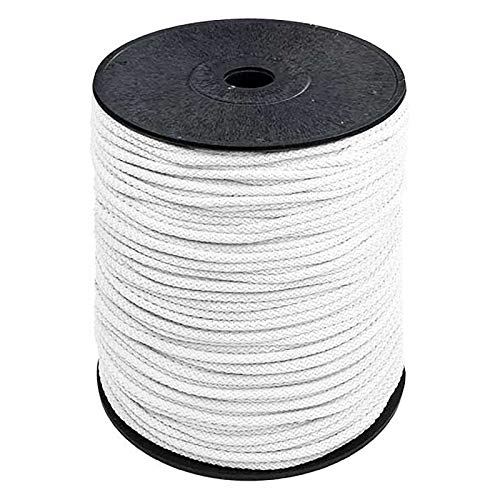 200m Polyester-Seil 5,5mm Polyesterschnur Polyesterkordel Kordel Schnur Farbwahl, Farbe:weiß von maDDma
