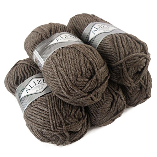 500g Strickgarn Strickwolle Alize Superlana Maxi 25% Wolle, Farbwahl, Farbe:240 milky brown 500g Strickgarn Strickwolle Alize Superlana Maxi 25% Wolle, Farbwahl, Farbe:240 milky brown von maDDma Alize Superlana Maxi