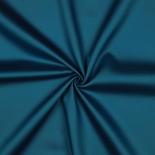 0,5m Baumwoll-Satin Baumwollstoff Satinstoff Meterware unifarben Oeko-Tex zertifiziert, Farbe:azurblau 0,5m Baumwoll-Satin Baumwollstoff Satinstoff Meterware unifarben Oeko-Tex zertifiziert, Farbe:azurblau von maDDma