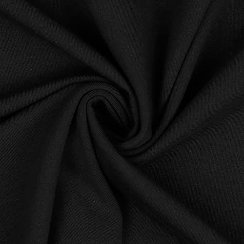 0,5m Bio Jersey Meterware Jerseystoff Baumwolle Oeko-Tex 67 Farben zur Auswahl, Farbe:001 - schwarz 0,5m Bio Jersey Meterware Jerseystoff Baumwolle Oeko-Tex 67 Farben zur Auswahl, Farbe:001 - schwarz von maDDma