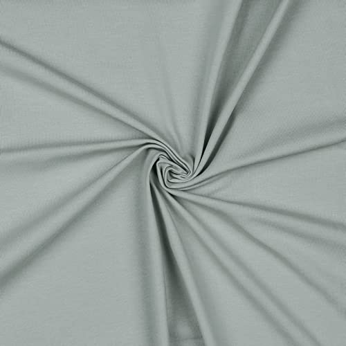 0,5m Bio Jersey Meterware Jerseystoff Baumwolle Oeko-Tex 67 Farben zur Auswahl, Farbe:035 - mausgrau 0,5m Bio Jersey Meterware Jerseystoff Baumwolle Oeko-Tex 67 Farben zur Auswahl, Farbe:035 - mausgrau von maDDma
