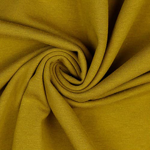 0,5m Bio Jersey Meterware Jerseystoff Baumwolle Oeko-Tex 67 Farben zur Auswahl, Farbe:042 - olive von maDDma