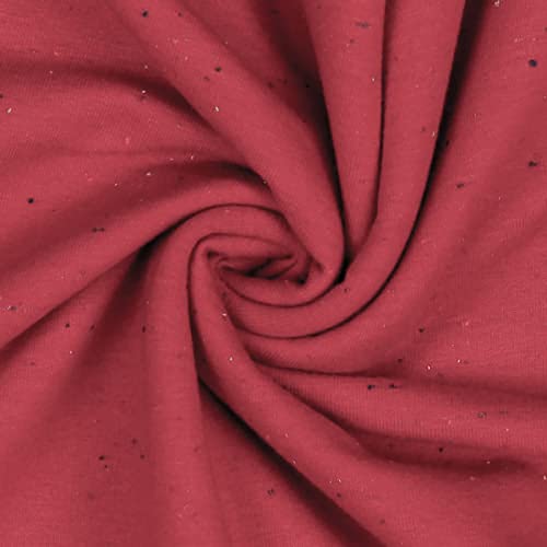 0,5m Sweat-Stoff Cosy Colours Meterware Oeko-Tex Sweatstoff Sweat Farbwahl, Farbe:035 - erdbeerrot von maDDma