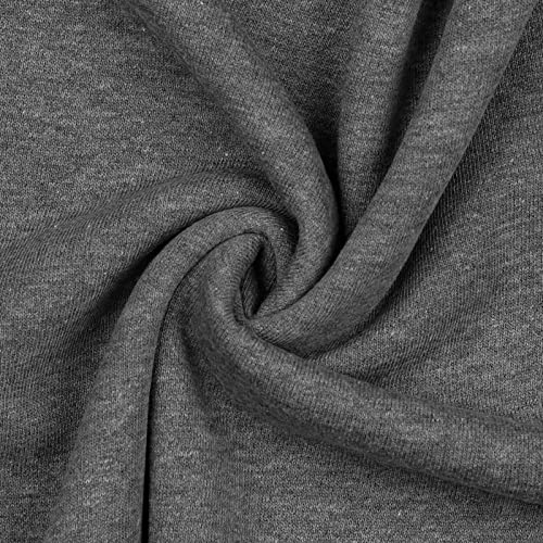 0,5m melierter Sweat-Stoff Meterware Oeko-Tex Sweatstoff Sweat Farbwahl, Farbe:003 - grau von maDDma