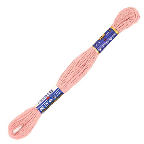 1 Docke Stickgarn 8m 2g Sticktwist 100% Baumwolle Stickerei Farbwahl Auswahl 5, Farbe :7522 rosa altfarben von maDDma