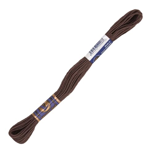 1 Docke Stickgarn 8m 2g Sticktwist 100% Baumwolle Stickerei Farbwahl Auswahl 5, Farbe :7992 dunkelbraun von maDDma